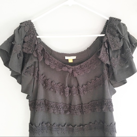 Anthropologie Leifsdottir Ruffle Crochet Dress - Picture 6 of 8